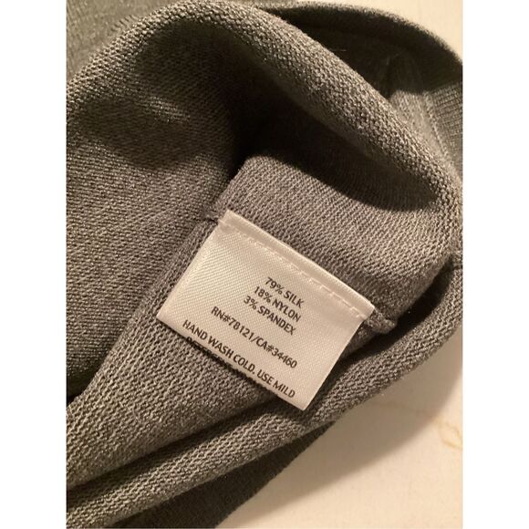 Eileen Fisher Women’s Silk Blend Scoop Neck Top Sz XL Green - Picture 3 of 5